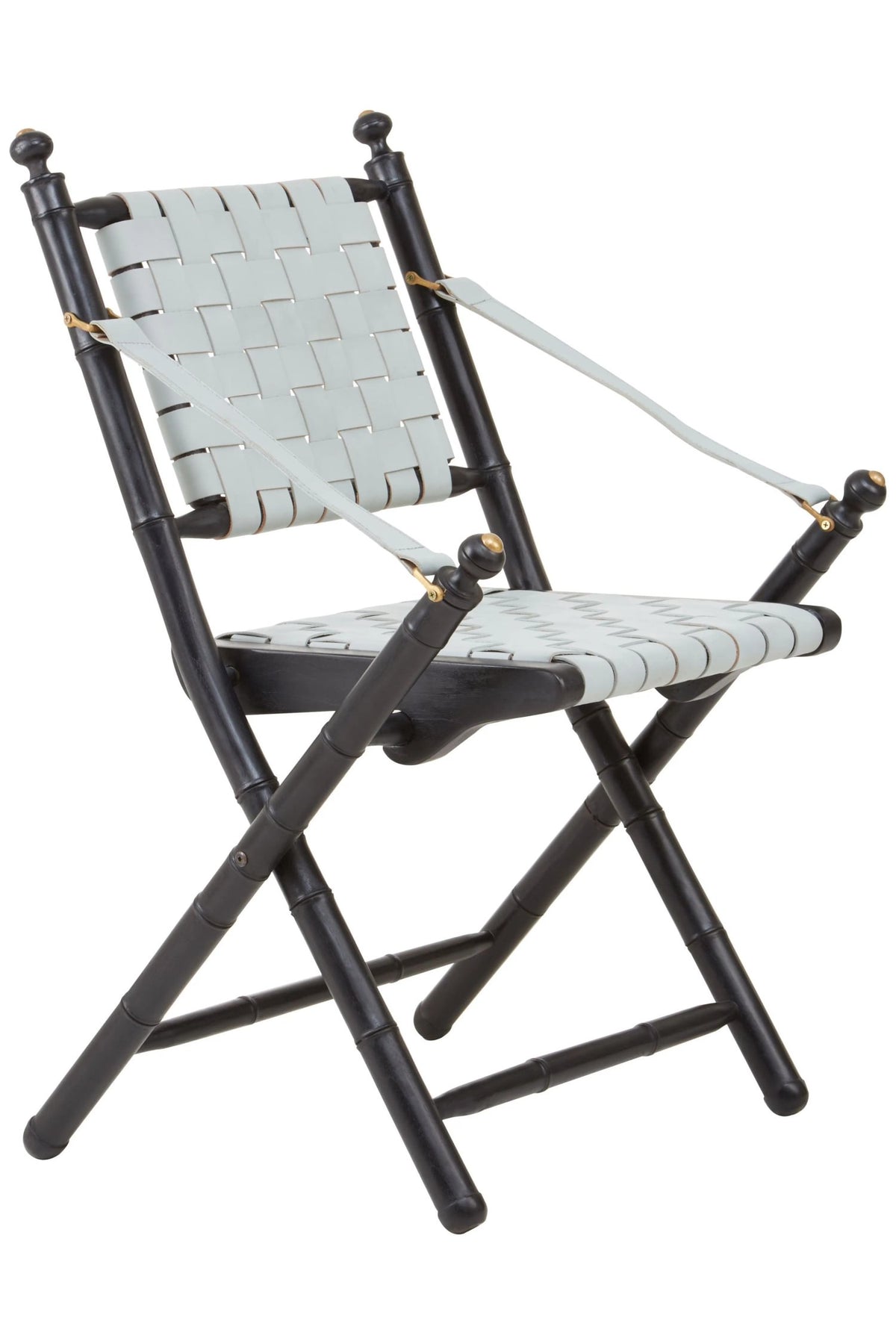 Seville Woven Leather and Teak Wood Chair 