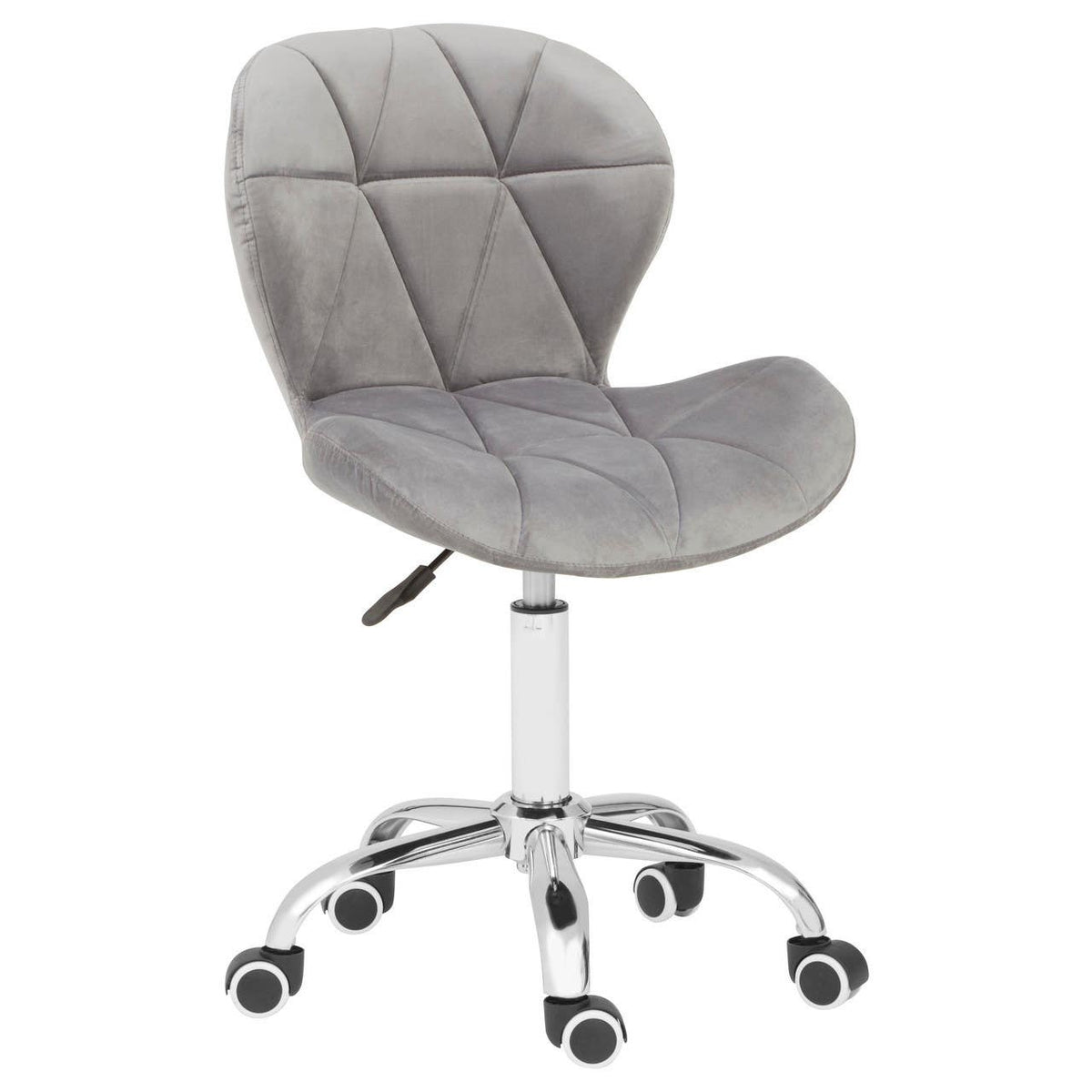 Corfe Velvet Quilted Home Office Chair 