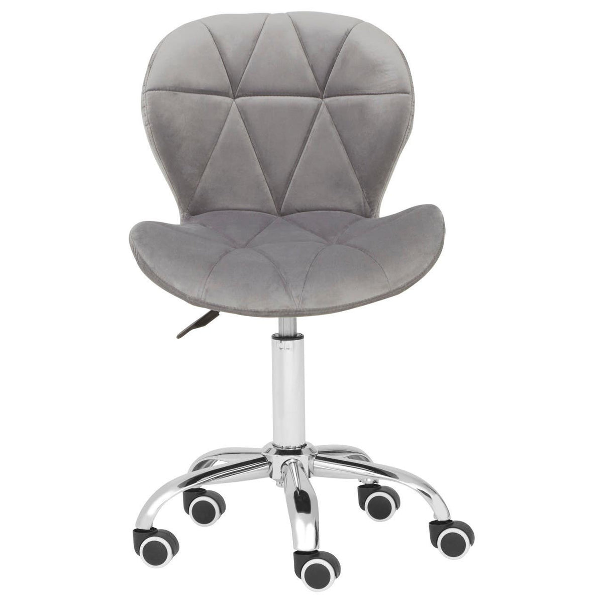 Corfe Velvet Quilted Home Office Chair 