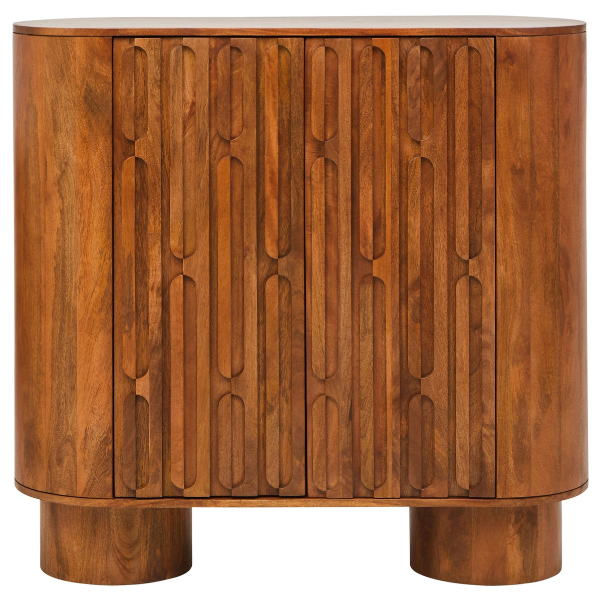 Studland Two Door Brown Mango Wood Cabinet