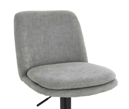 Chichester Set of 2 Textured Fabric Cushioned Bar Chairs 