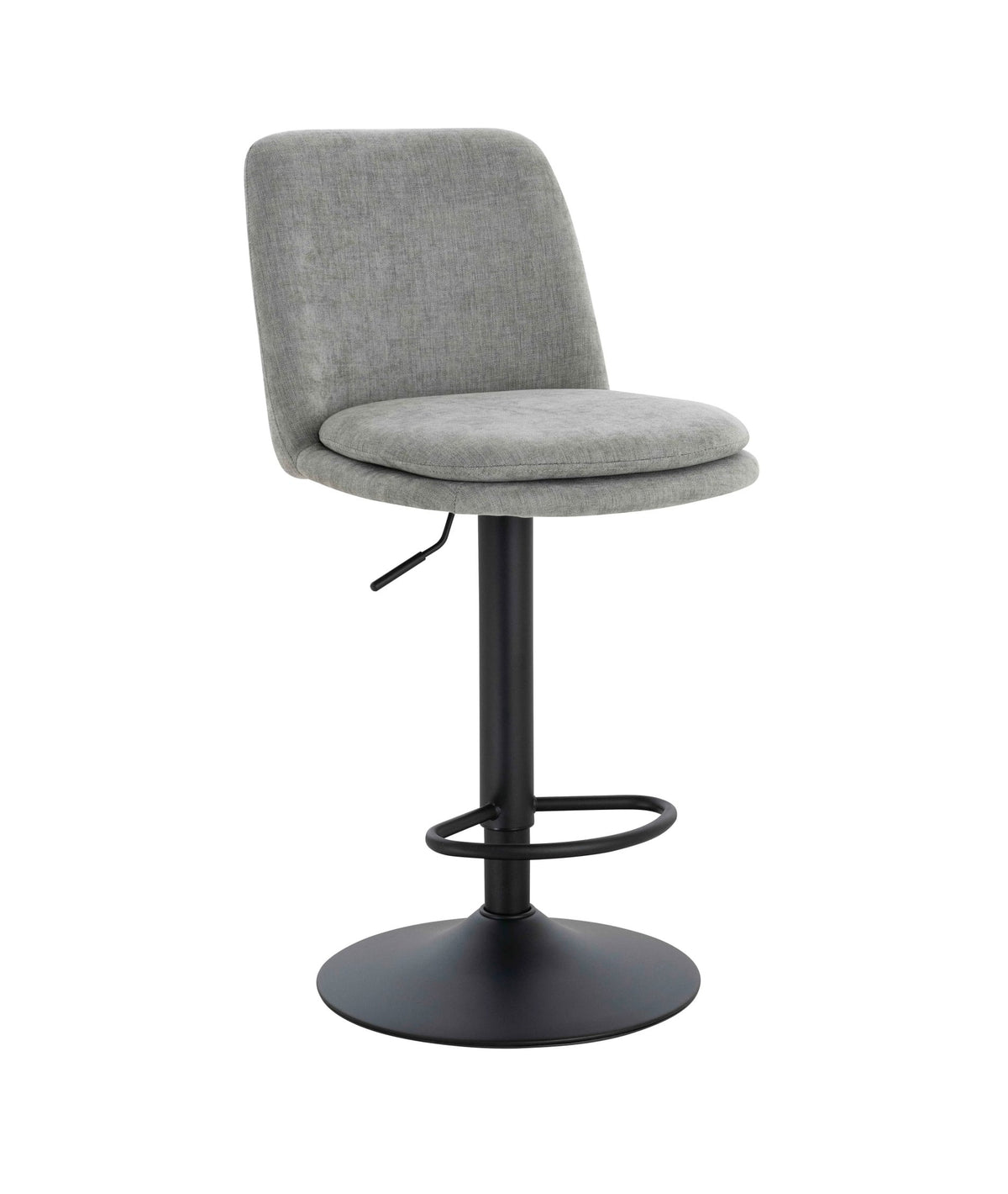 Chichester Set of 2 Textured Fabric Cushioned Bar Chairs 