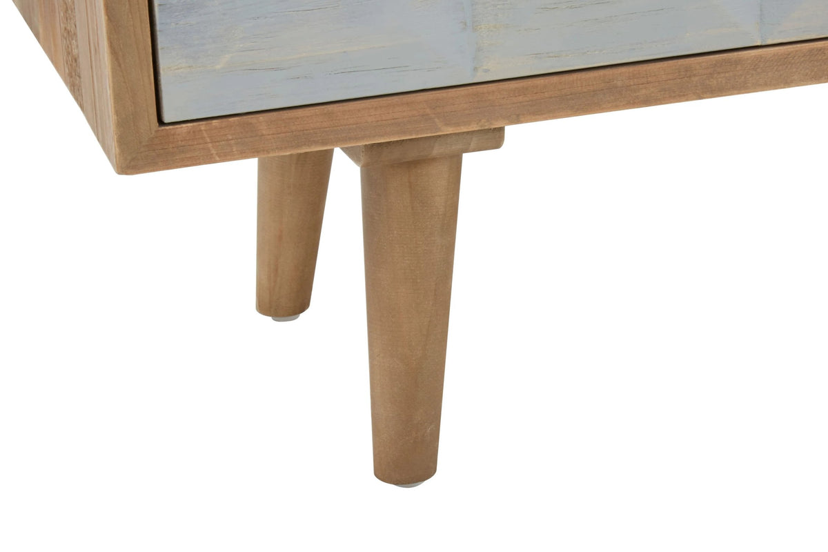 Denbigh Whitewash Pine Wood Media Unit