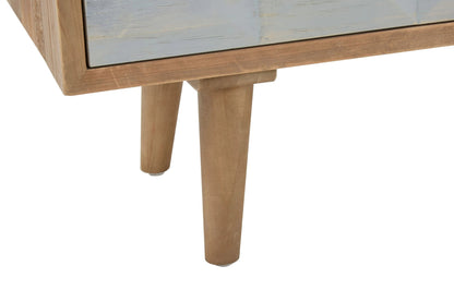 Denbigh Whitewash Pine Wood Media Unit