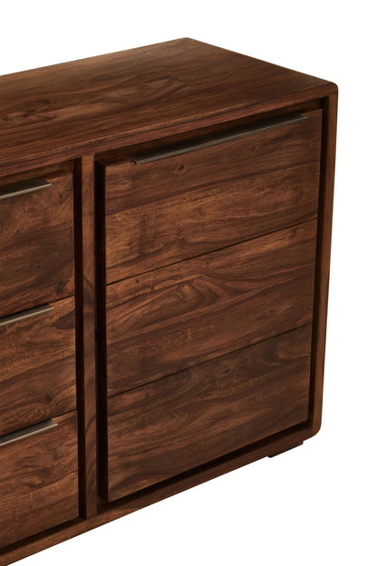 Madison Two Door Three Drawer Sheesham and Acacia Wood Sideboard