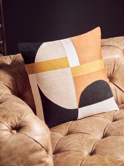 Harrogate Three Seat Brown Leather Modern Chesterfield Sofa