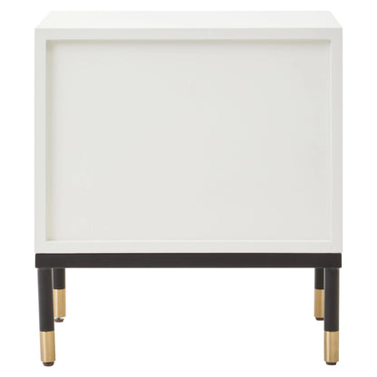 Stowe Off White 2 Drawer Side Table