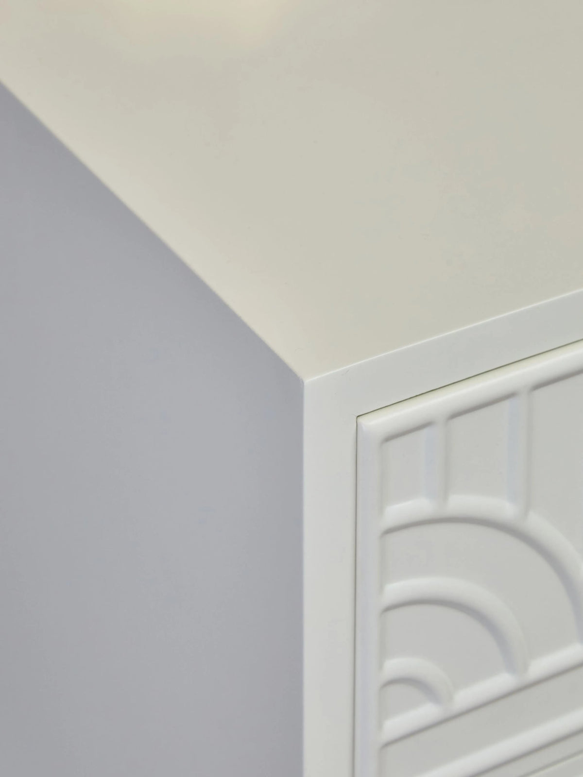Stowe Off White 2 Drawer Side Table