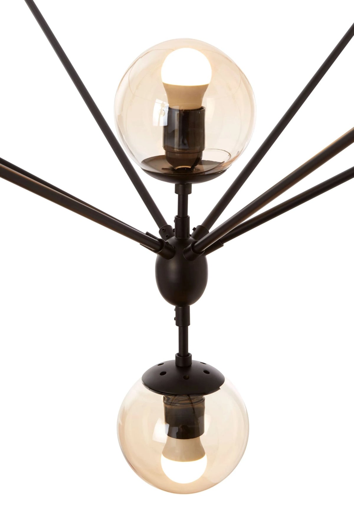 Cambridge Matte Black 21 Arm Pendant Lamp