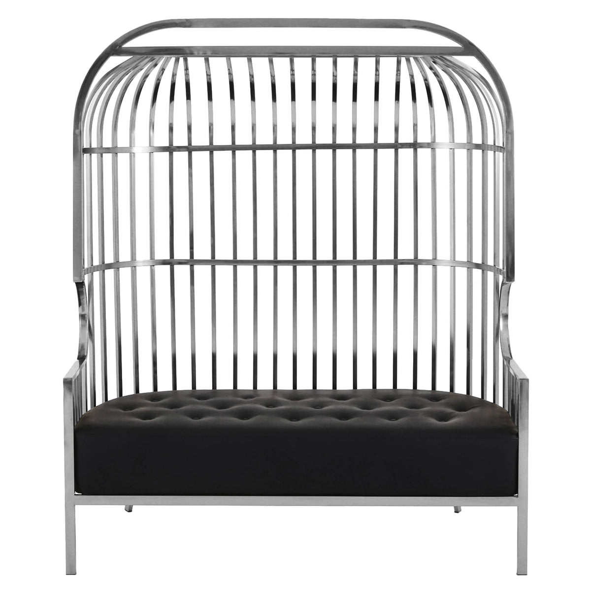 Notting Silver Dome Cage Two Seat Sofa