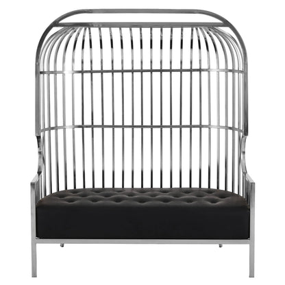 Notting Silver Dome Cage Two Seat Sofa