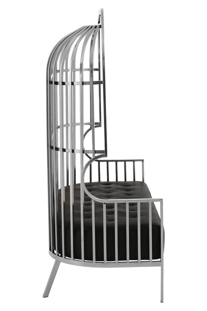 Notting Silver Dome Cage Two Seat Sofa