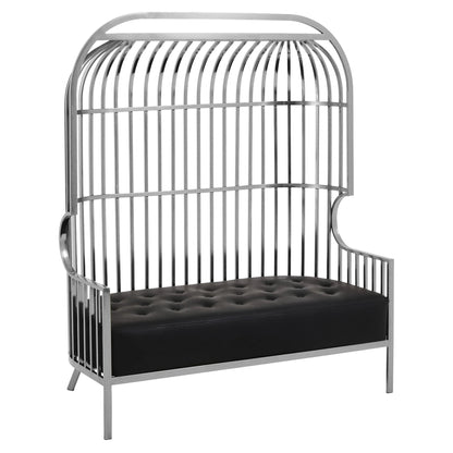Notting Silver Dome Cage Two Seat Sofa