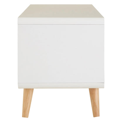 Madison Grey and White Finish Media Unit