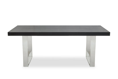 Porto Black Elm Wood Dining Table