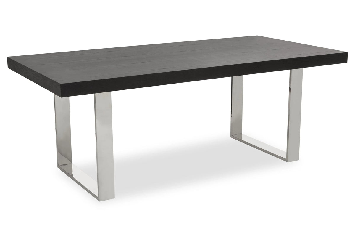 Porto Black Elm Wood Dining Table