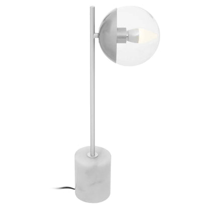 Siena Chrome Table Lamp with Marble Base