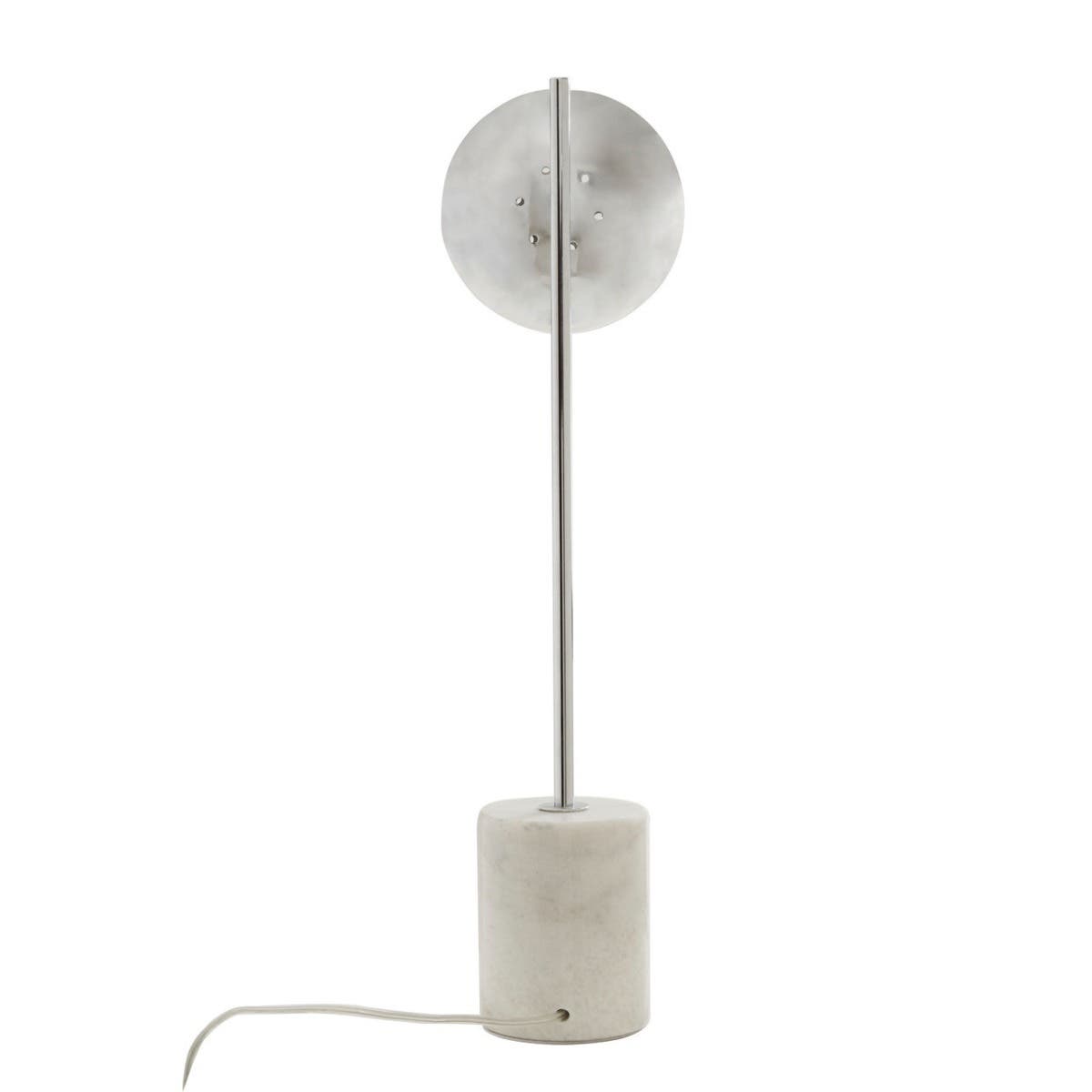 Siena Chrome Table Lamp with Marble Base