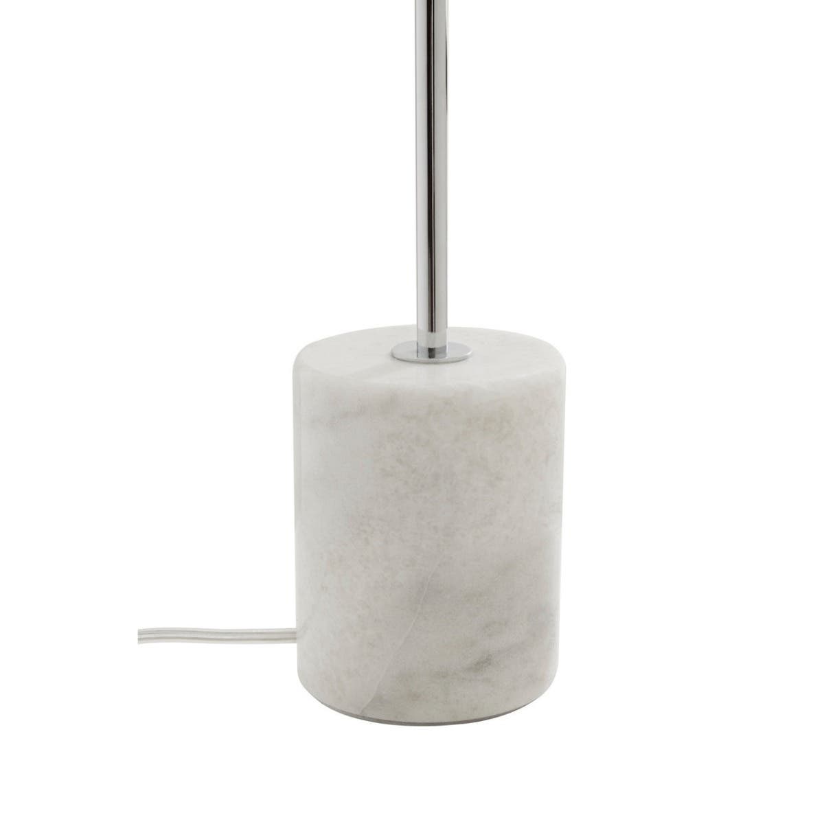 Siena Chrome Table Lamp with Marble Base