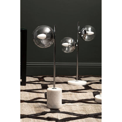 Siena Chrome Table Lamp with Marble Base