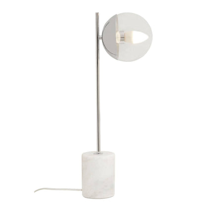 Siena Chrome Table Lamp with Marble Base