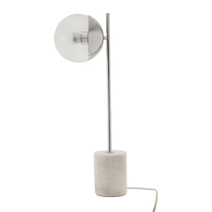 Siena Chrome Table Lamp with Marble Base