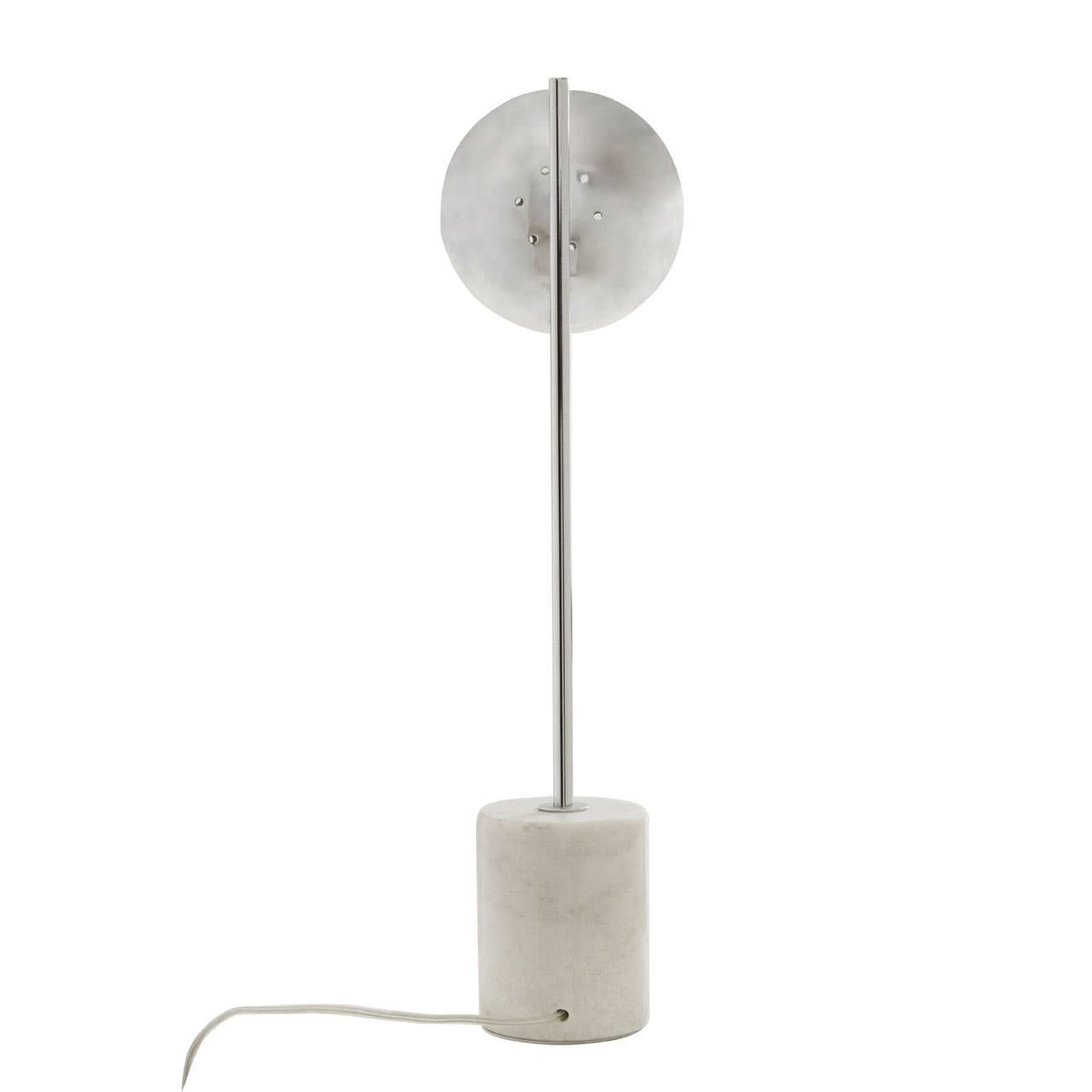 Siena Chrome Table Lamp with Marble Base