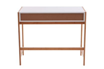 Capri White Desk with Storage