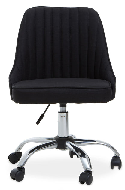 Danbury Black Fabric Home Office Chair