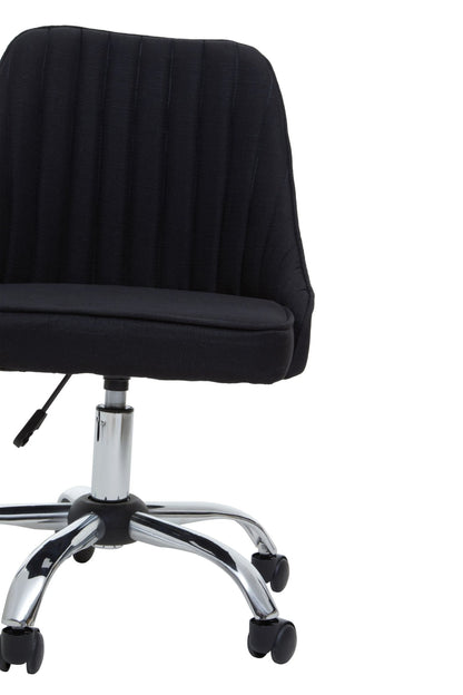 Danbury Black Fabric Home Office Chair