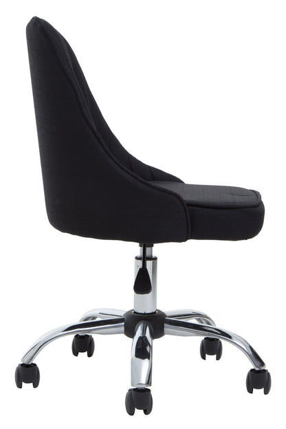 Danbury Black Fabric Home Office Chair