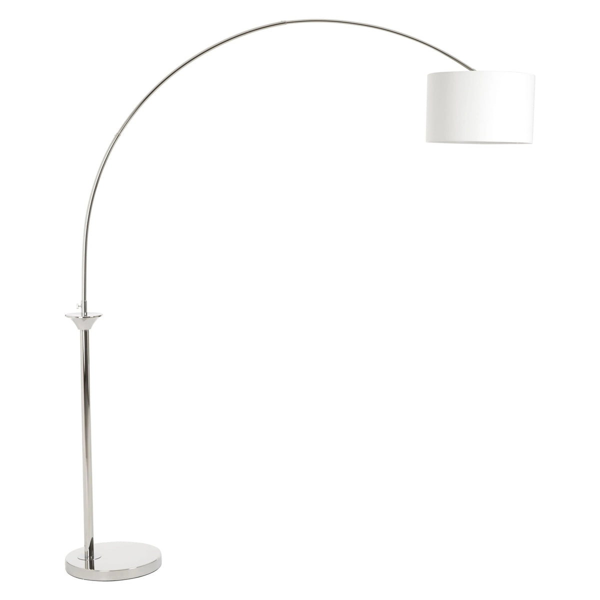 Madison Nickel Finish Arc Floor Lamp