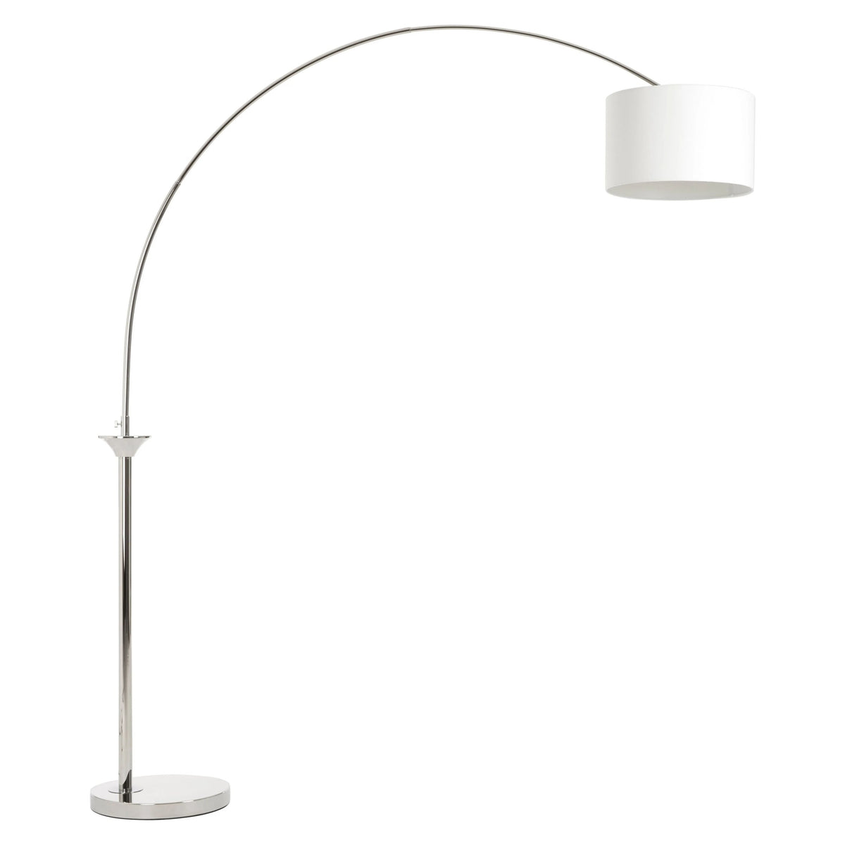 Madison Nickel Finish Arc Floor Lamp
