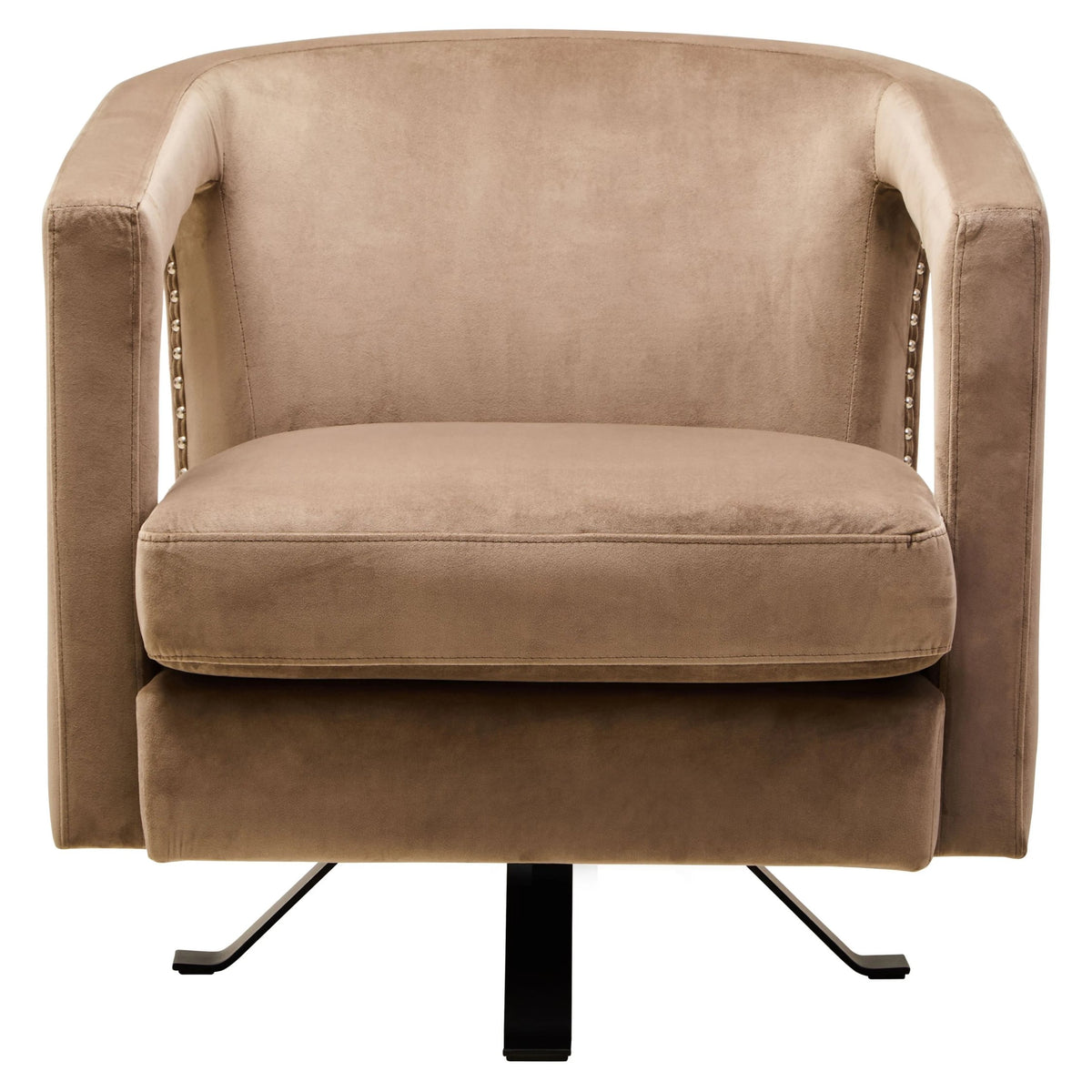 Ascot Velvet Swivel Chair 