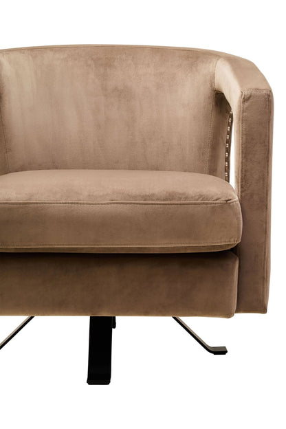 Ascot Velvet Swivel Chair 