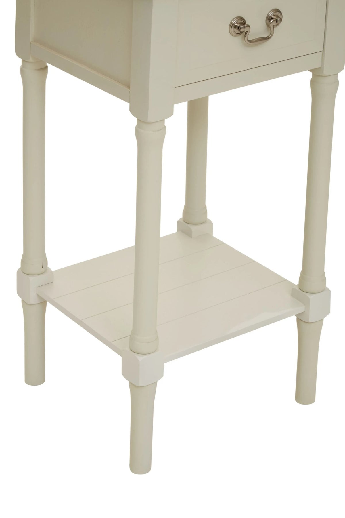Savoy One Drawer Ivory Wooden Side Table