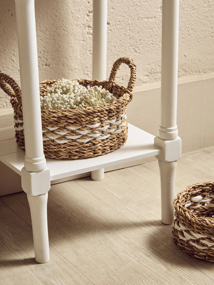 Savoy One Drawer Ivory Wooden Side Table