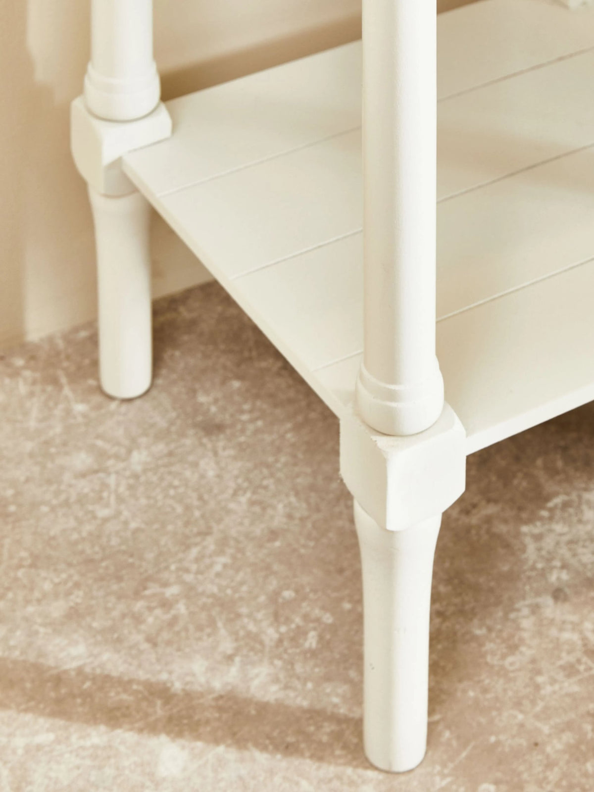 Savoy One Drawer Ivory Wooden Side Table