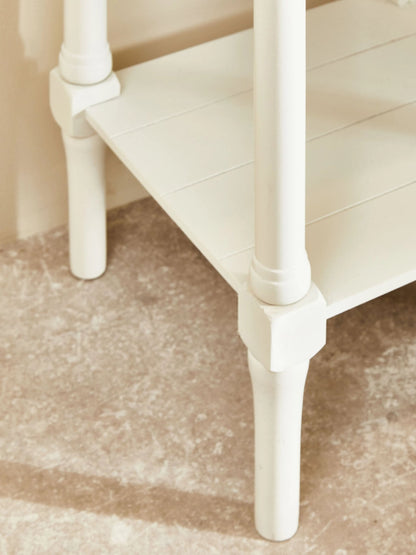 Savoy One Drawer Ivory Wooden Side Table