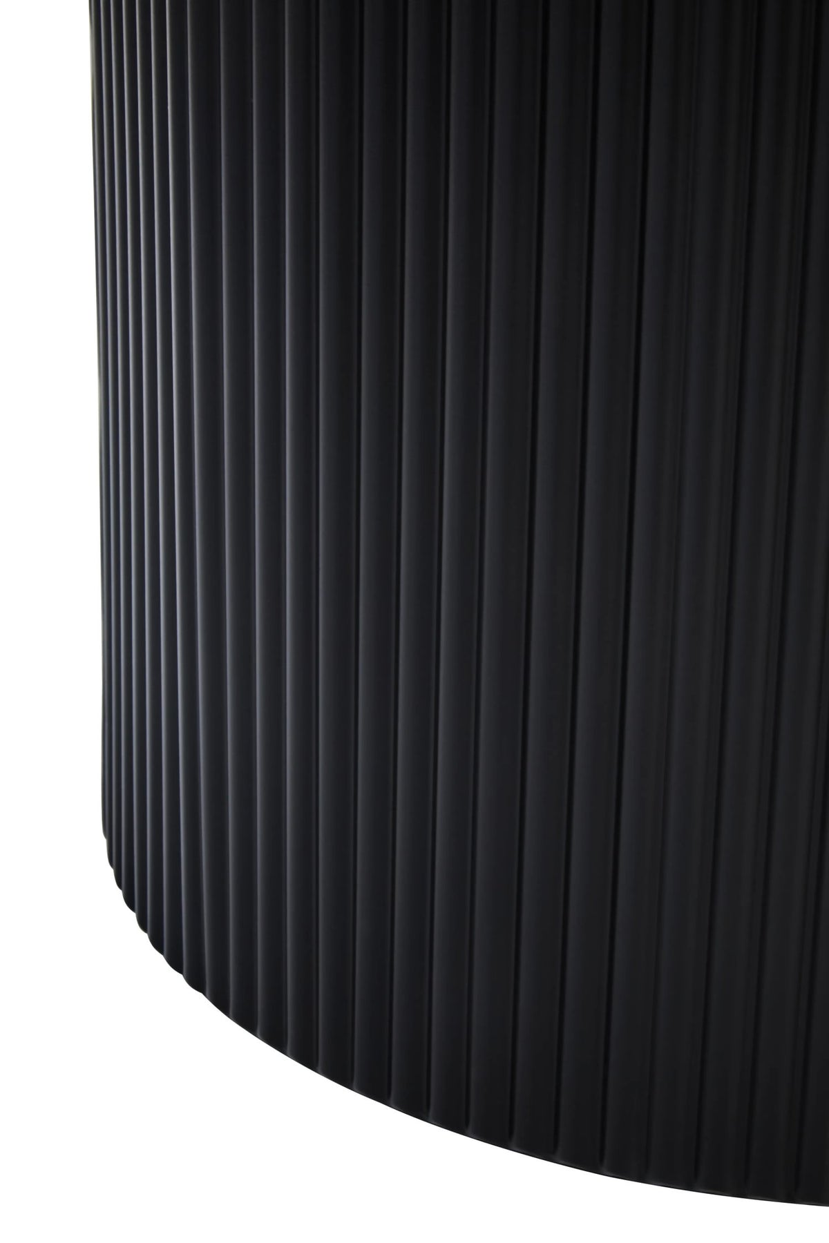 Bath Black Metal Round Ridge Detail Coffee Table