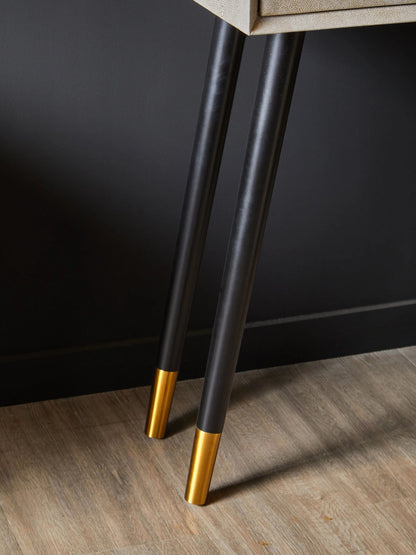 Portofino Shagreen Effect Two Drawer Console Table