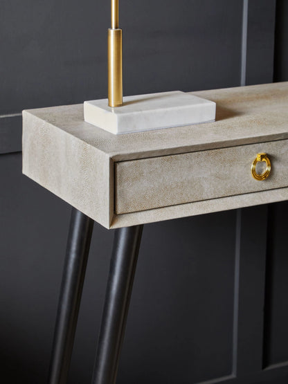 Portofino Shagreen Effect Two Drawer Console Table