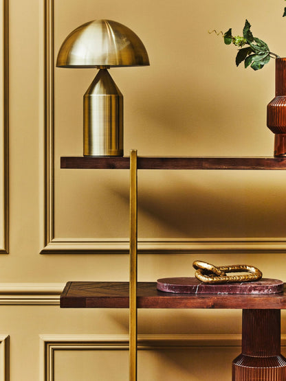 Como Acacia Wood Effect Four Tier Shelving Unit