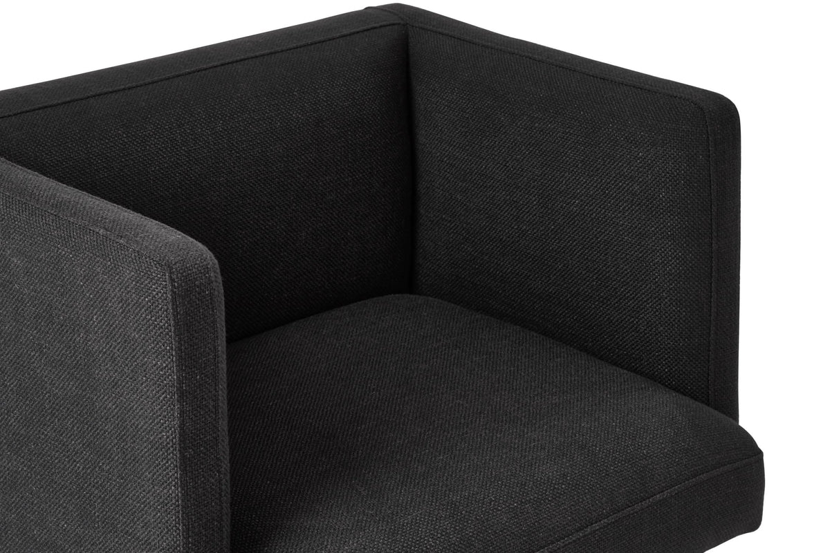 Richmond Black Dining Chair with Silver Legs