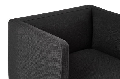 Richmond Black Dining Chair with Silver Legs