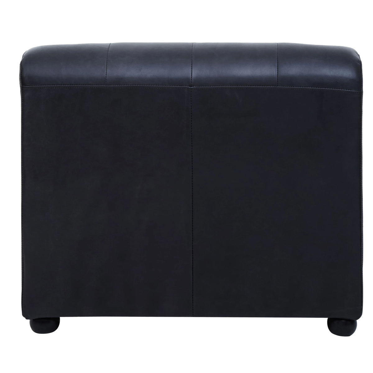 Bath Antique Black Modular Leather Sofa (right-hand)