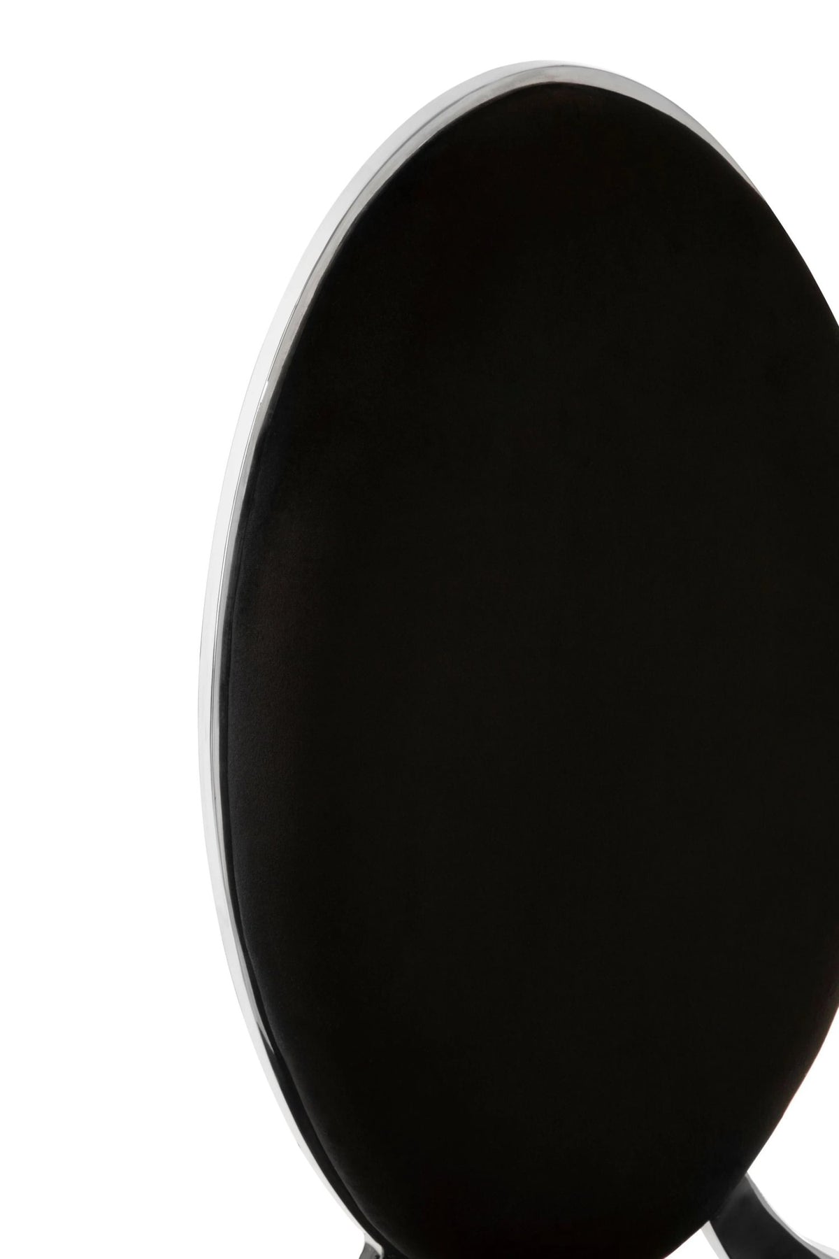 Notting Black Velvet Dining Chair (W51cm)