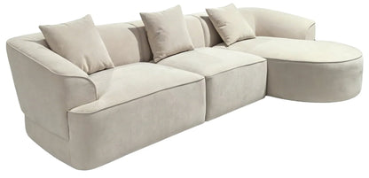 Stow Textured 3 Seater Corner Chaise Sofa 