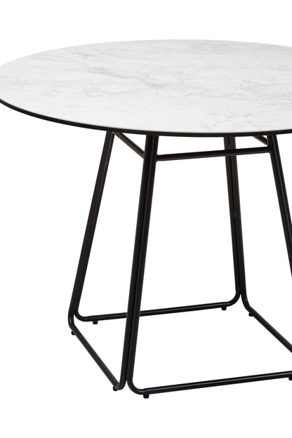 Aurora Ceramic Marble Effect Round Dining Table