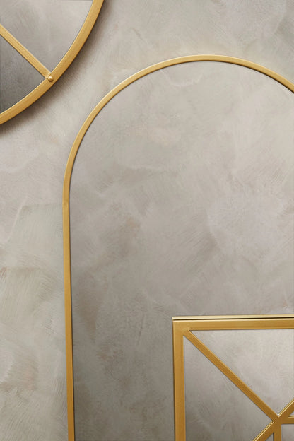 Hayle Gold Finish Full Length Wall Mirror
